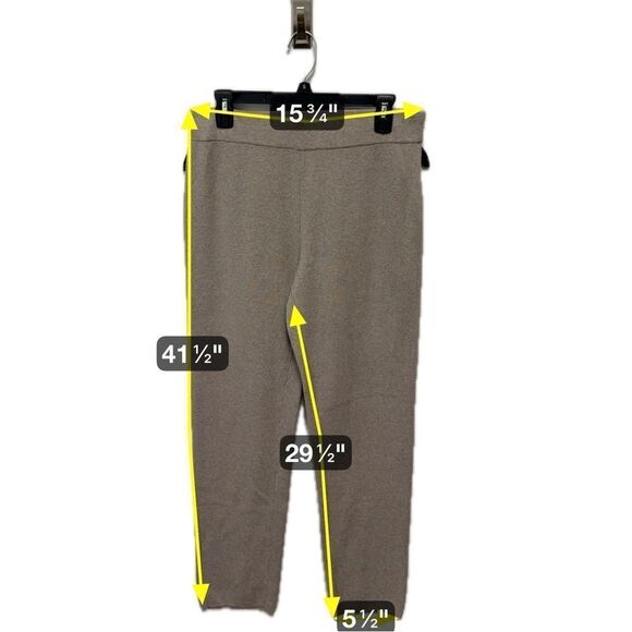 Chico’s Cozy Beige Knit Pants Cotton and Cashmere - Picture 3 of 3